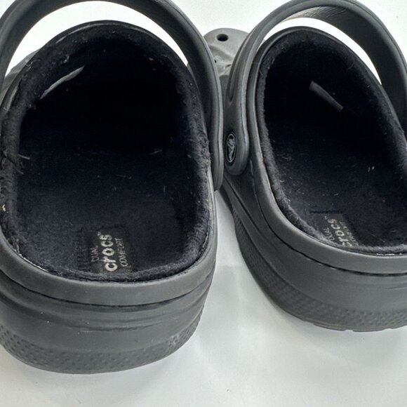 Crocs Dual Comfort Fleece Lined Crocs Womens 7 Blue Clogs Mens 5 Casual read - Picture 6 of 12